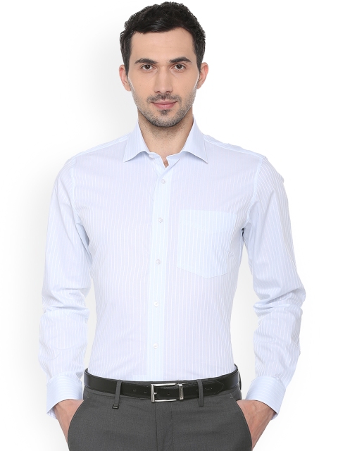 

Van Heusen Men Blue Slim Fit Striped Formal Shirt