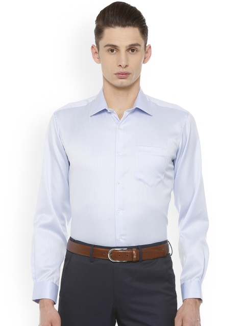 

Van Heusen Men Blue Regular Fit Self Design Formal Shirt