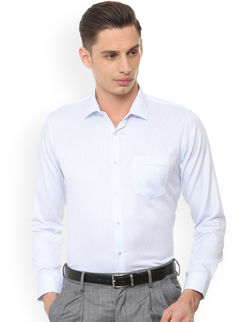 

Van Heusen Men Blue Slim Fit Striped Formal Shirt