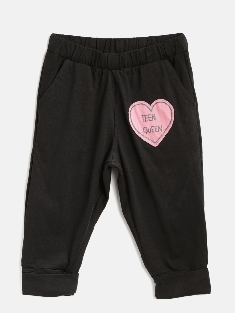 

Sweet Dreams Girls Black Solid Regular Fit Capris