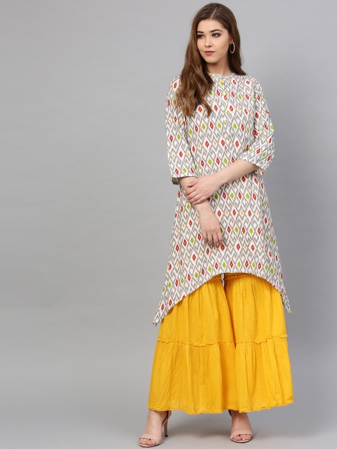 

Juniper Women Multicoloured Printed A-Line Kurta, Multi