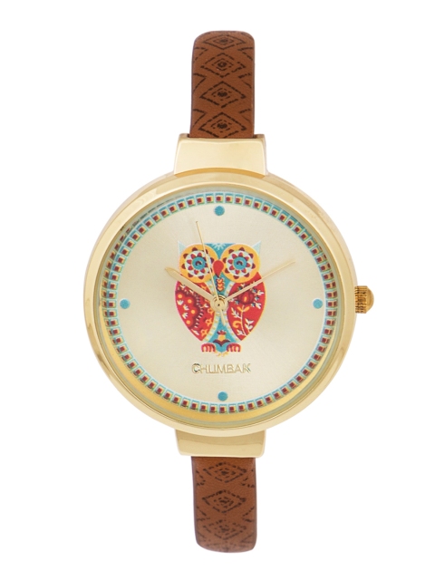 

Chumbak Women Off-White & Brown Analogue Watch 8907605061929