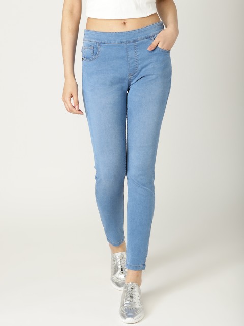 

United Colors of Benetton Women Blue Solid Jeggings
