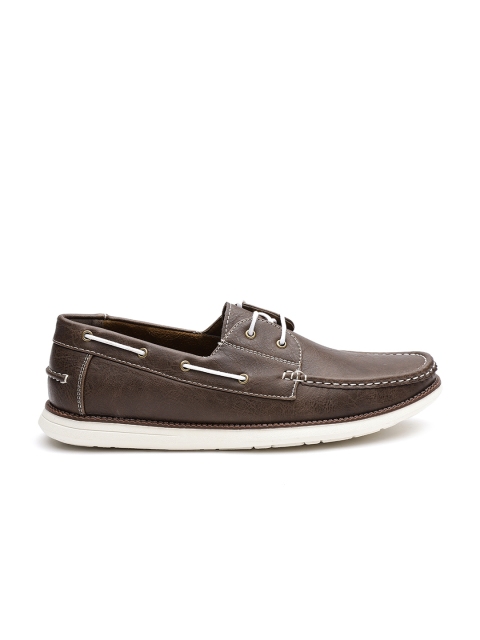 

Carlton London Men Coffee Brown Boat Shoes