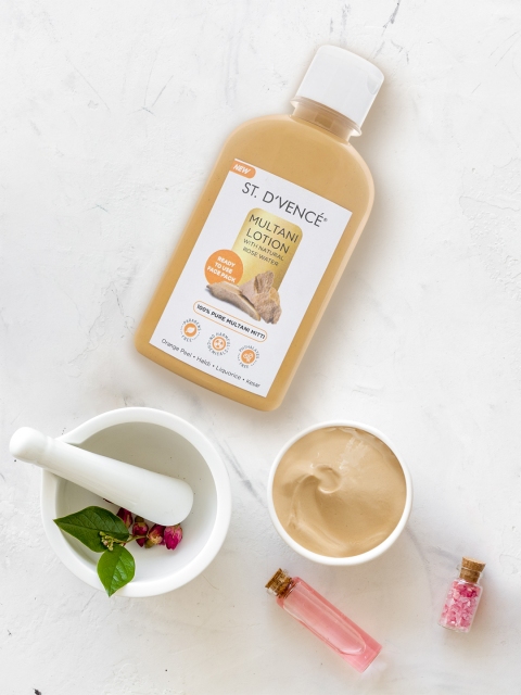 

ST. DVENCE Unisex Multani Mitti Lotion With Natural Rose Water 275ml, Orange