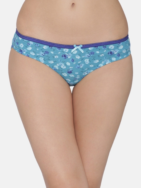 

Clovia Women Blue Printed Bikini Brief PN3159P03XL