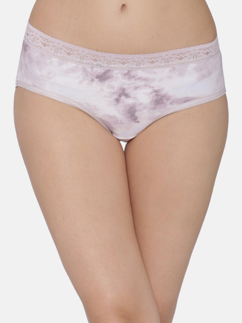 

Clovia Women Nude-coloured Printed Hipster Brief PN3163P24