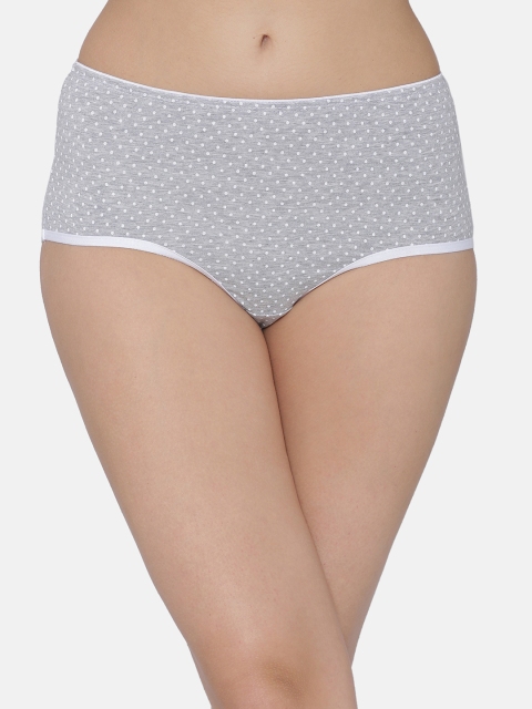 

Clovia Women Grey Printed Hipster Brief PN3170P01XL