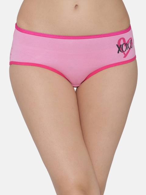 

Clovia Women Pink Printed Hipster Brief PN3111P14