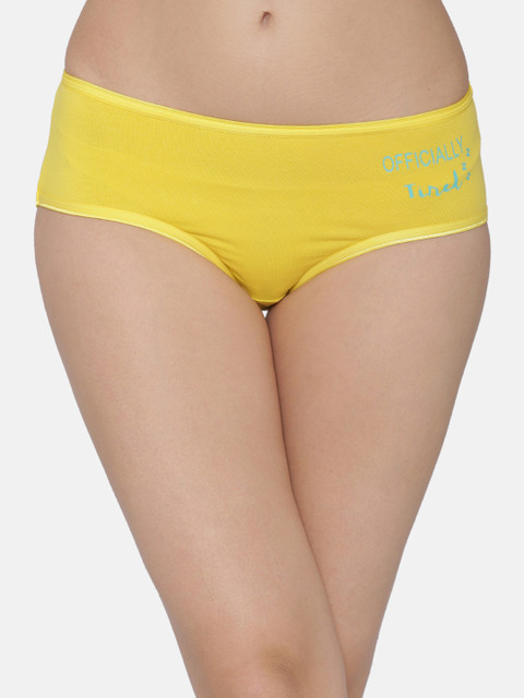 

Clovia Women Yellow Solid Hipster Brief PN3142P02