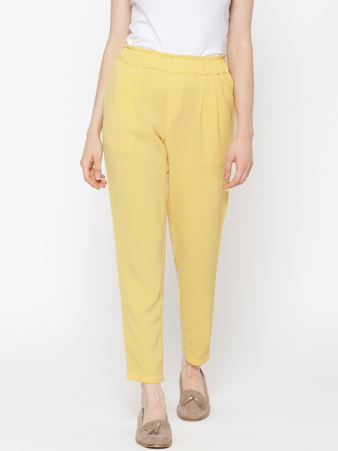 

Vero Moda Yellow Casual Trousers