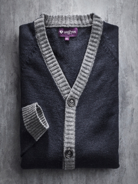 

INVICTUS Navy Cardigan, Navy blue