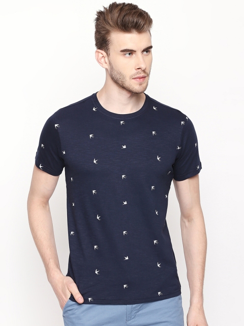 

Urban Ranger by pantaloons Men Navy Blue Printed Round Neck T-shirt