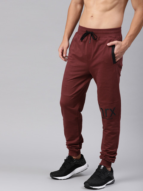

HRX by Hrithik Roshan Men Maroon Lifestyle Slim Fit Joggers