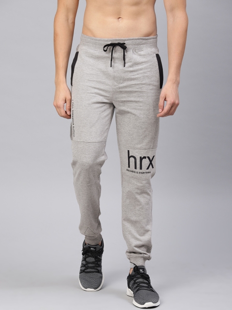 

HRX by Hrithik Roshan Men Grey Solid Lifestyle Slim fit Track Pants