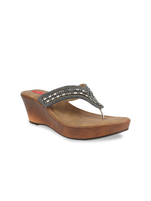 

SOLES Women Grey Solid Heels