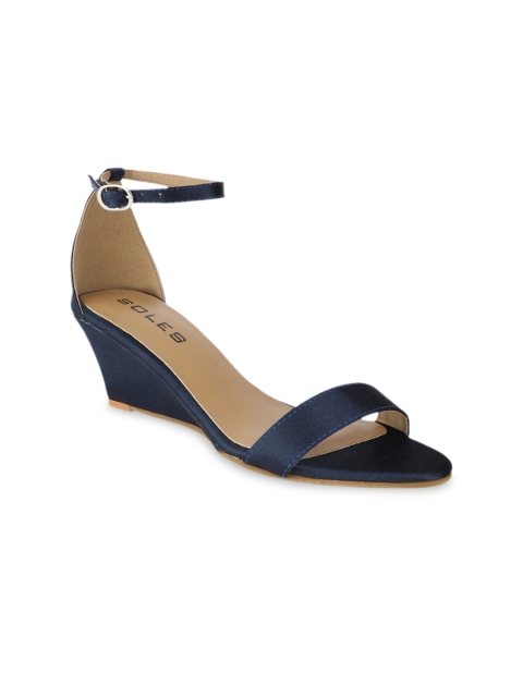 

SOLES Women Blue Solid Heels