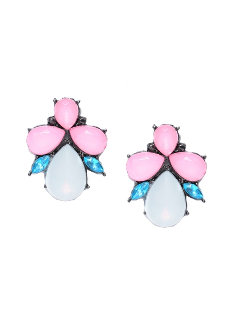 

OOMPH Pink Floral Studs