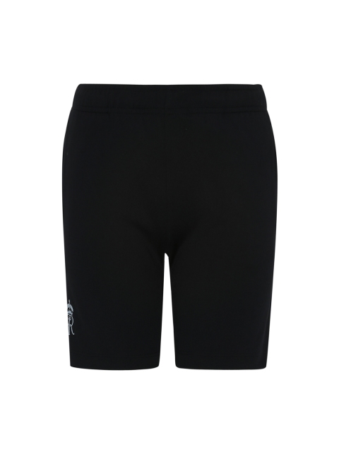 

Alcis Boys Black Solid Slim Fit Rajasthan Royals Sports Shorts