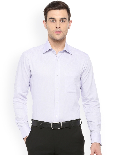 

Louis Philippe Men Blue Regular Fit Self Design Formal Shirt
