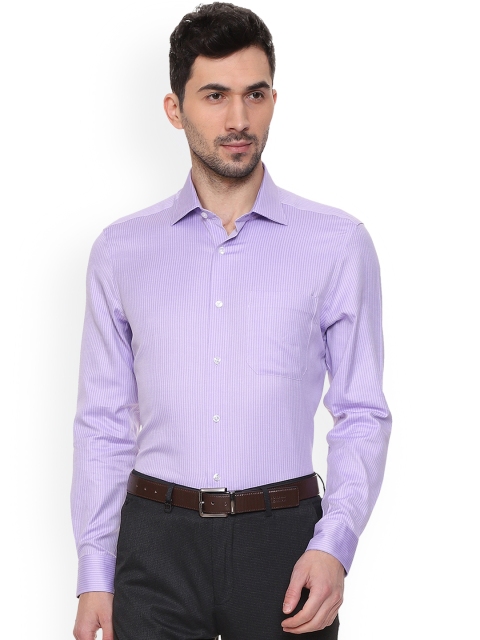 

Louis Philippe Men Purple Regular Fit Self Design Formal Shirt