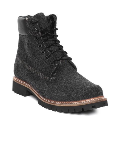 

Timberland Men Charcoal Grey Limited Wool Mid-Top Boots