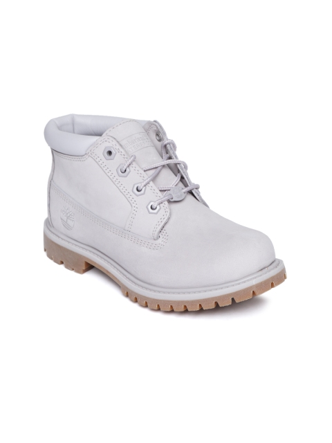 

Timberland Women Lavender Leather Nellie Chukka Mid-Top Sneakers