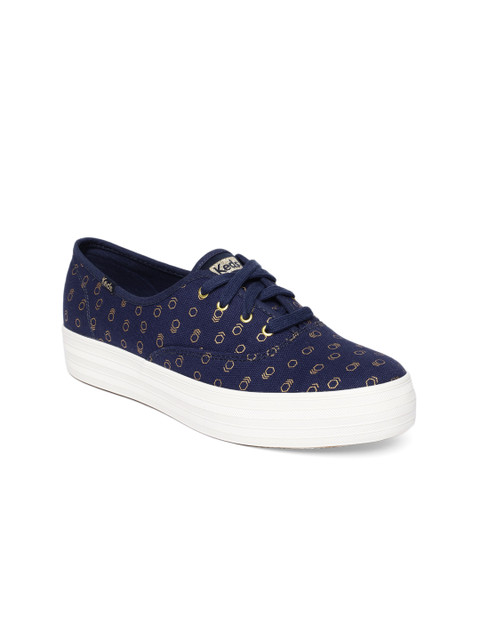 

Keds Women Blue Printed Sneakers
