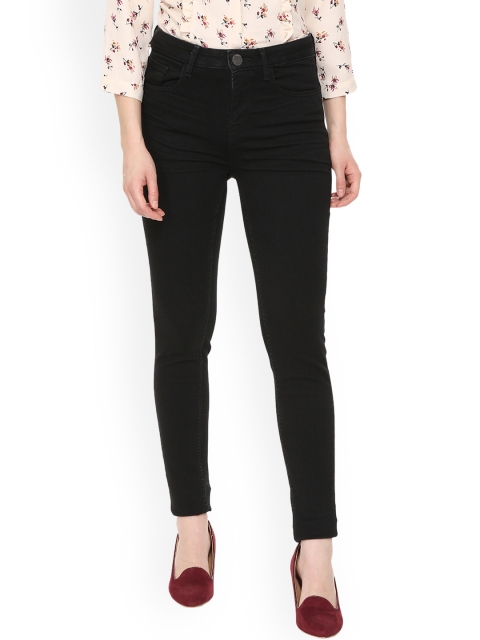 

Van Heusen Woman Women Black Skinny Fit Mid-Rise Clean Look Stretchable Jeans