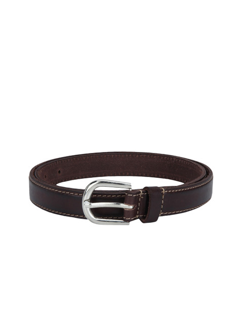 

Aditi Wasan Women Coffee Brown Genuine Leather Solid Belt
