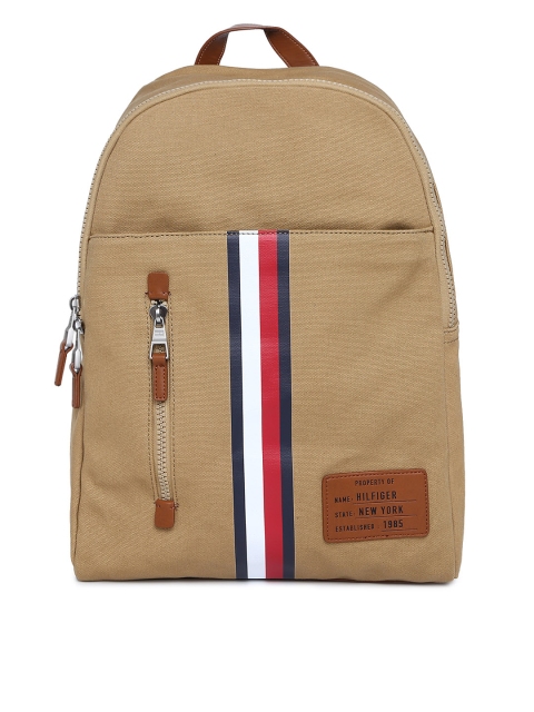 

Tommy Hilfiger Men Brown Solid Backpack
