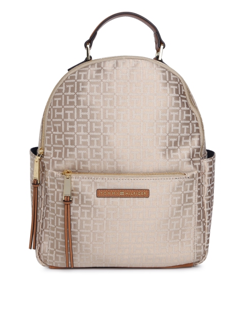 

Tommy Hilfiger Women Beige Geometric Print Backpack
