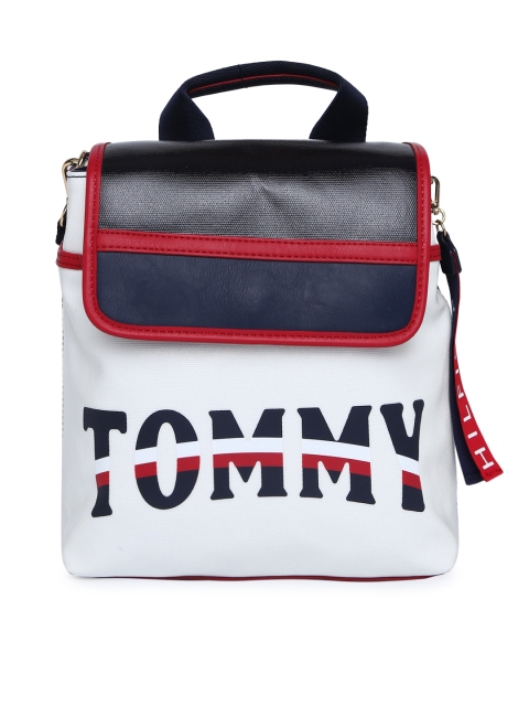 

Tommy Hilfiger Women White Graphic Backpack