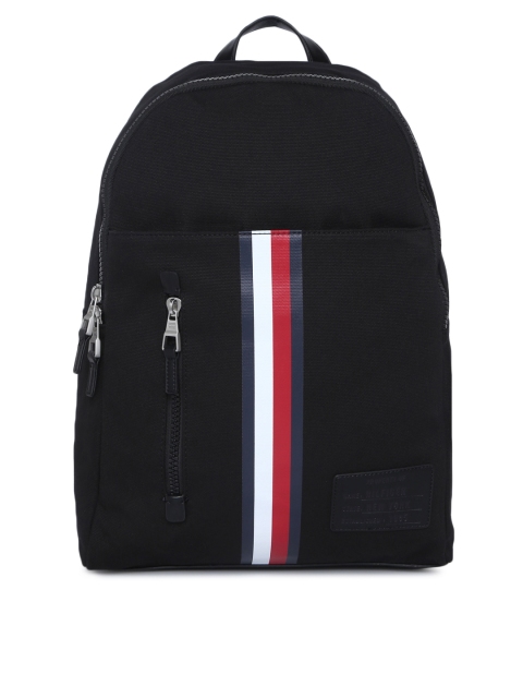 

Tommy Hilfiger Men Black Solid Backpack