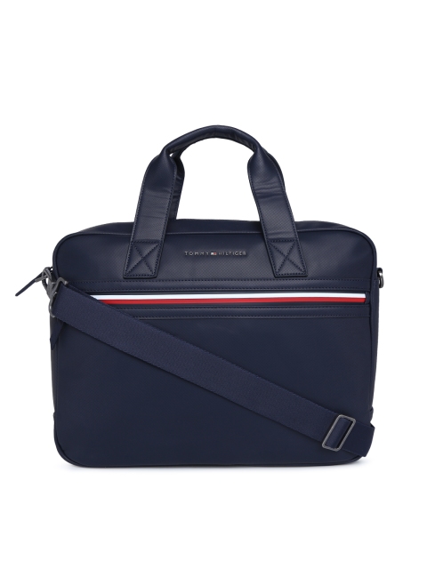 

Tommy Hilfiger Men Navy Blue Solid Laptop Bag