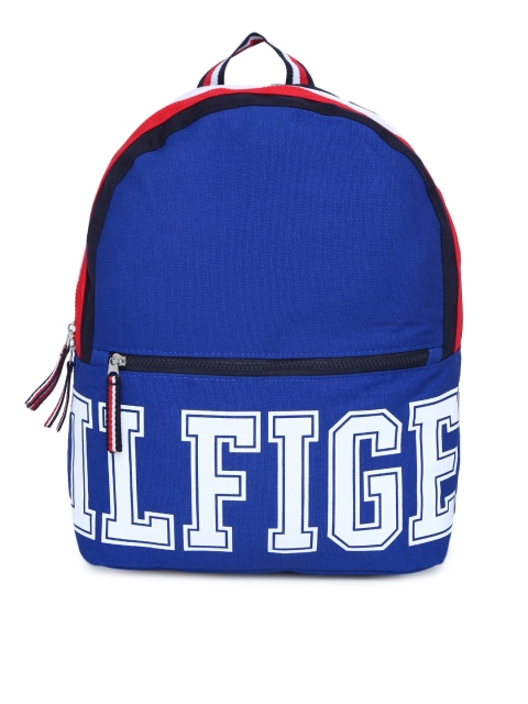 

Tommy Hilfiger Men Blue Typography Backpack