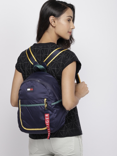 

Tommy Hilfiger Women Navy Blue Solid Backpack