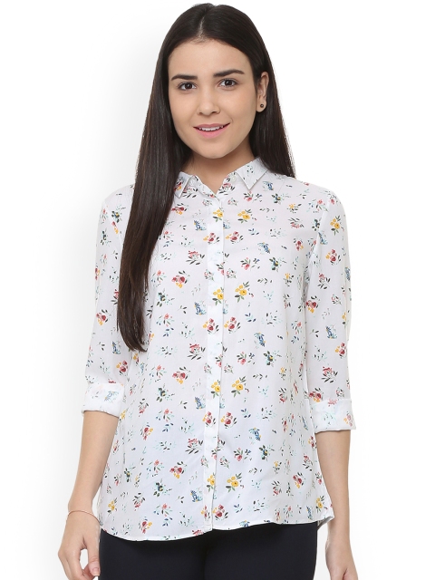 

Allen Solly Woman Women White Regular Fit Printed Casual Shirt