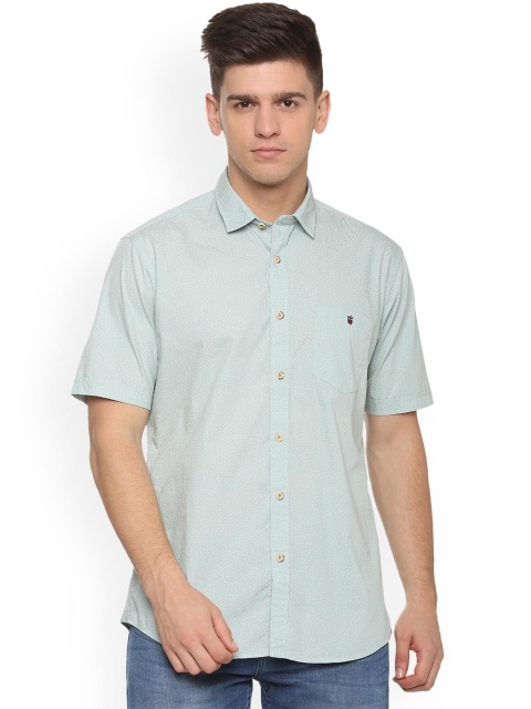 

Louis Philippe Jeans Men Blue Slim Fit Printed Casual Shirt