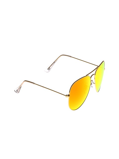 

GIO COLLECTION Unisex Wayfarer Sunglasses GM6085C6, Gold