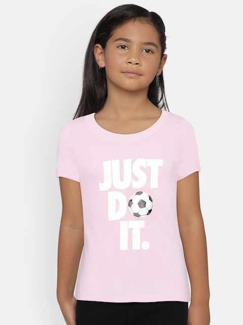 Nike Girls Pink Printed Top