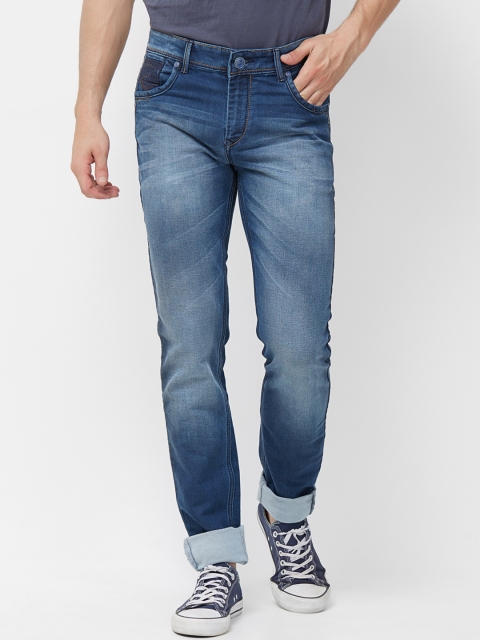 

Road Rockers Men Blue Skinny Fit Low-Rise Clean Look Stretchable Jeans