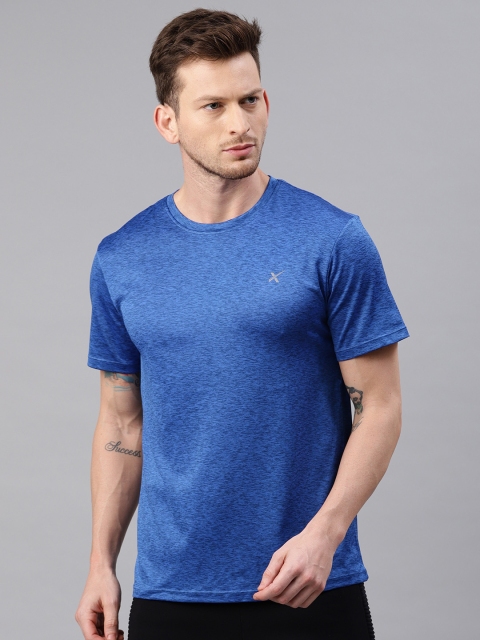 

HRX by Hrithik Roshan Men Blue Solid Men Rapid Dry Running T-shirts