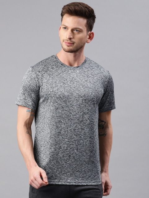 

HRX by Hrithik Roshan Men Grey Melange Solid Men Rapid Dry Running T-shirts