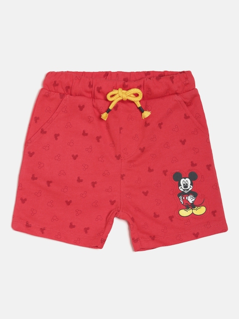 

MINI KLUB Boys Red Disney Printed Regular Fit Regular Shorts
