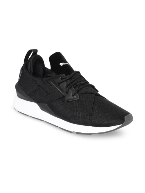 

Puma Women Black Muse Satin II Wn s Puma Black-Asphalt Sneakers