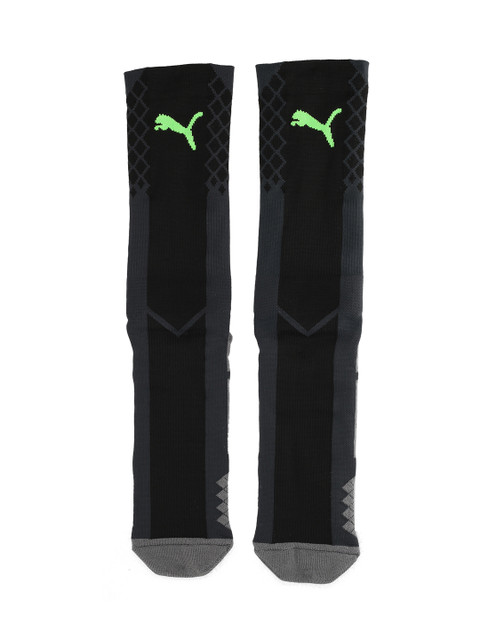 

Puma Men Black Patterned Knee-Length Socks
