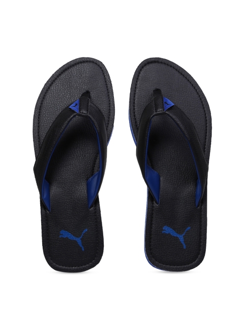 

Puma Men Black & Blue Solid Thong Flip-Flops