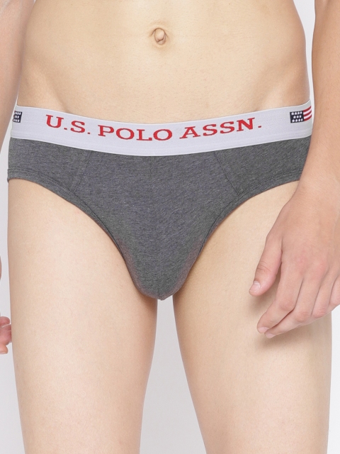 

U.S. Polo Assn. Men Assorted Solid Basic Briefs Y9I005-615-P1