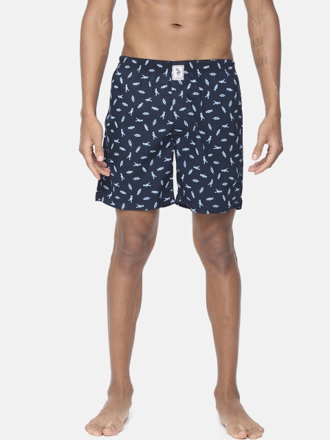 

U.S. Polo Assn. Men Navy Blue Printed Boxers Z9I600-Bt1